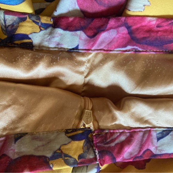 Modcloth 2X Ikebana for All A-Line Yellow Floral Skirt - Picture 6 of 6